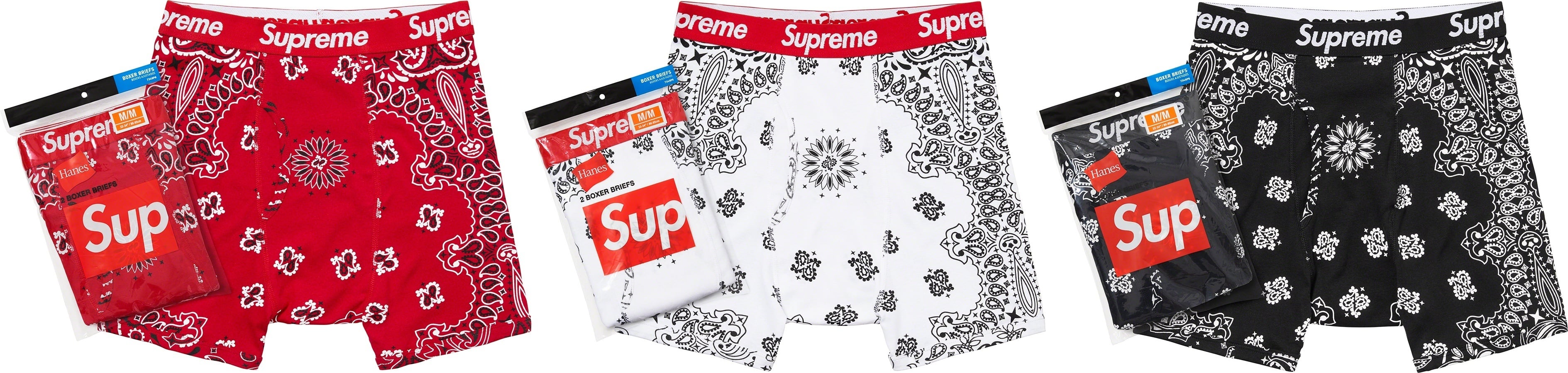 Supreme®/Hanes® Bandana Boxer Briefs (2 Pack)